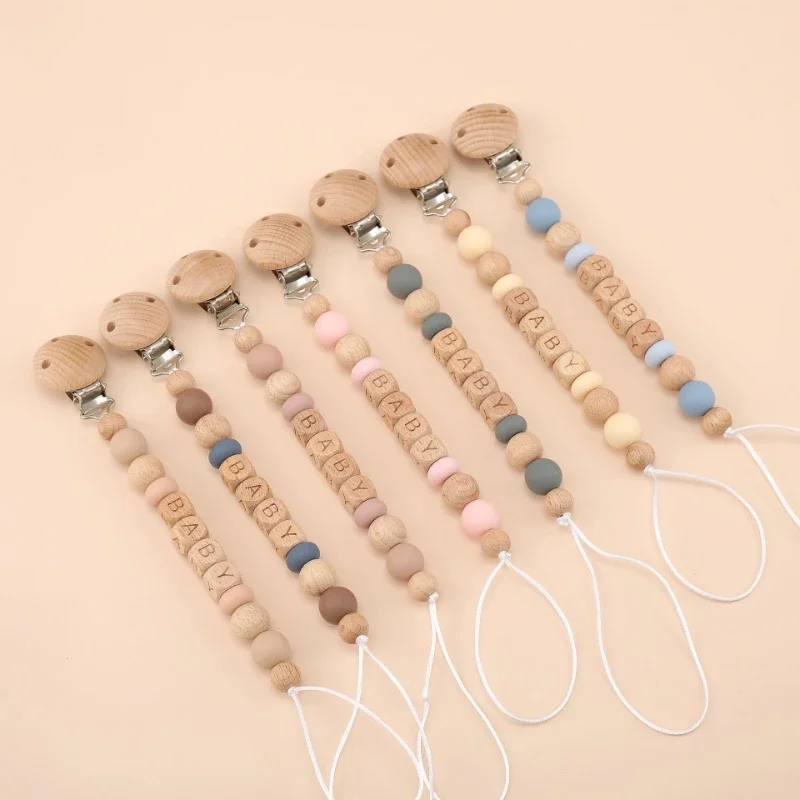 Baby Pacifier Clip - Baby Schnuller Clips Personalisierte Name Beißringe