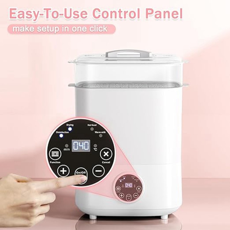 Baby Bottle Sterilizer - M04K Elektrischer Dampf-Babyflaschensterilisator und -trockner, 5-in-1,
