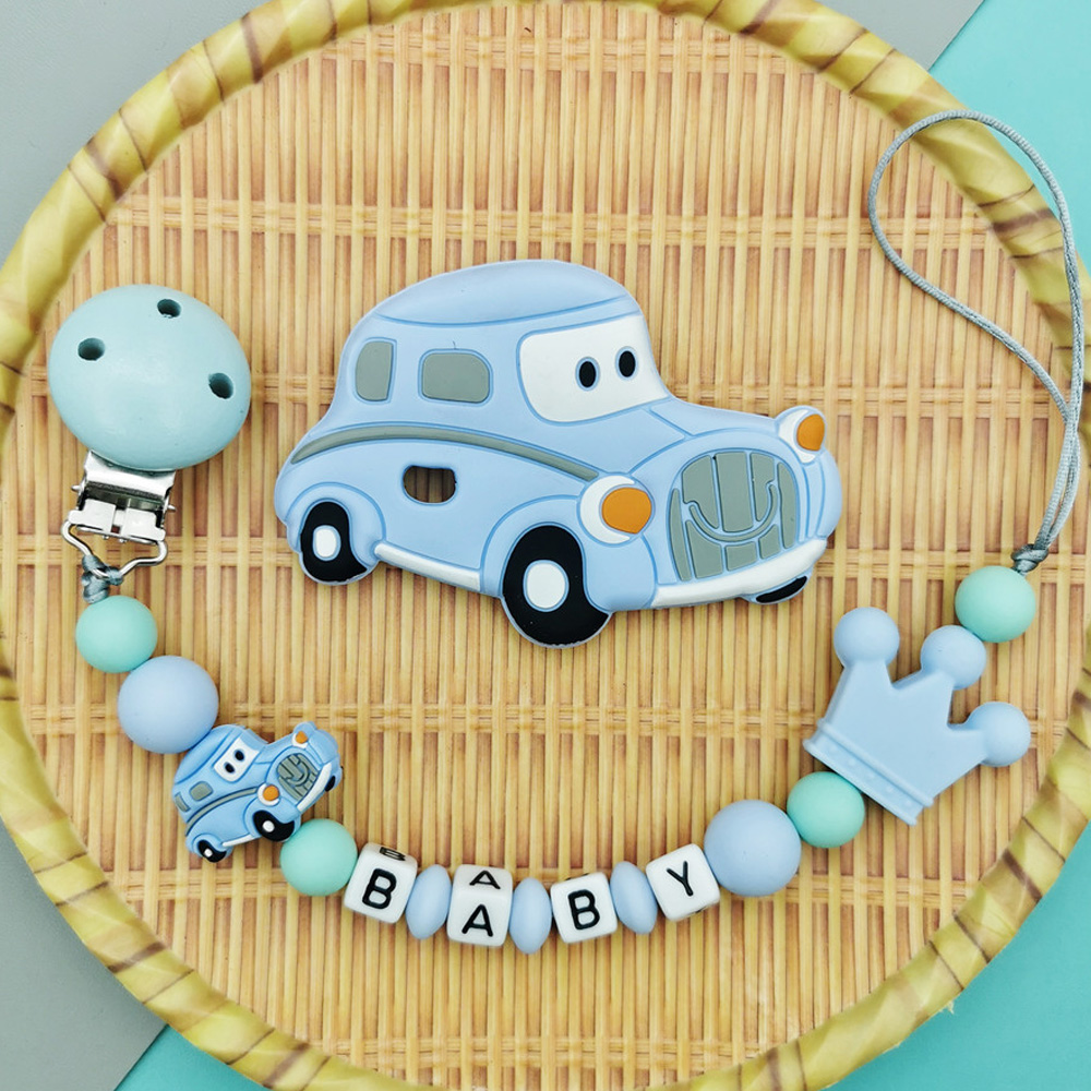 Baby Pacifier Clip - Benutzer definierte englische russische Buchstaben Name