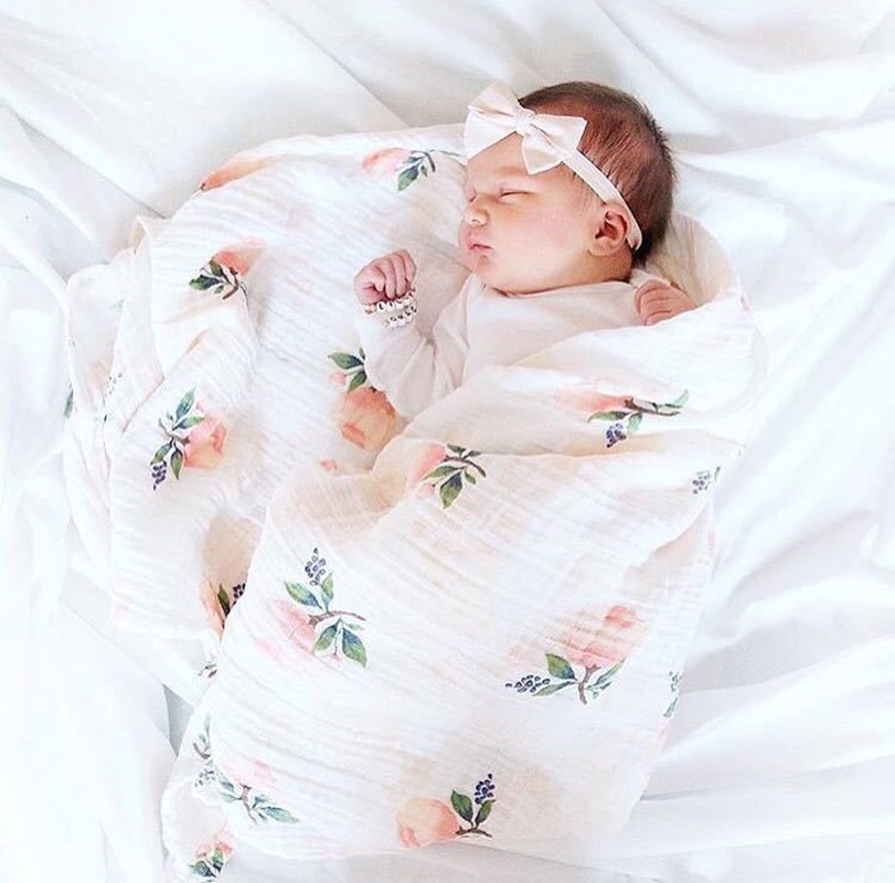 Baby Swaddle Blanket - Rose 120 x 120 cm, 70