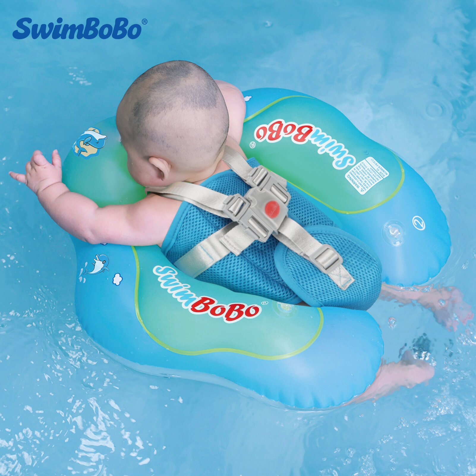 Baby Swimming Floater - Swimbobo Neues Upgrade Baby-Schwimmbecken mit aufblasbarem