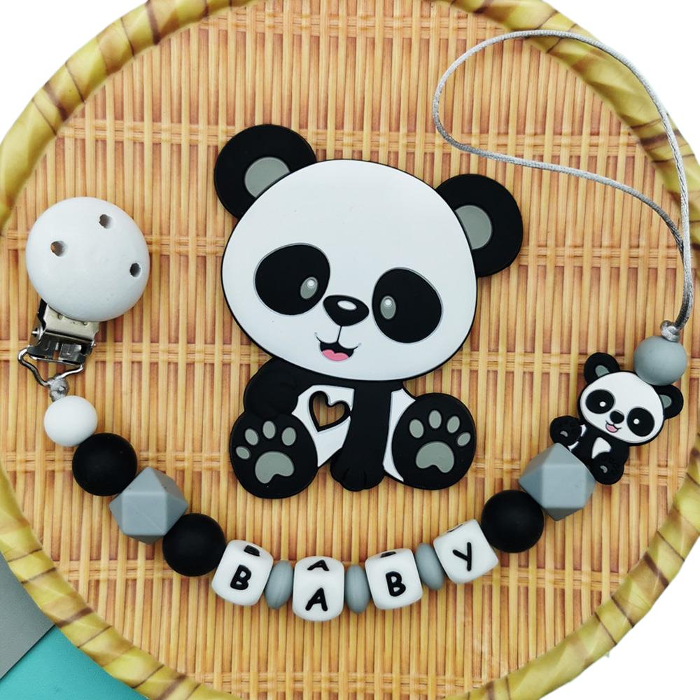 Panda Angepasst Englisch Silik – Baby Pacifier Clip Bewertung und Preis